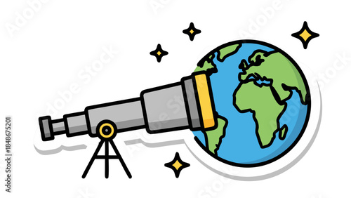 telescope and globe