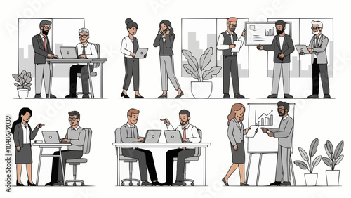 Teamwork in the workplace collaboration, communication, and productivity in modern offices