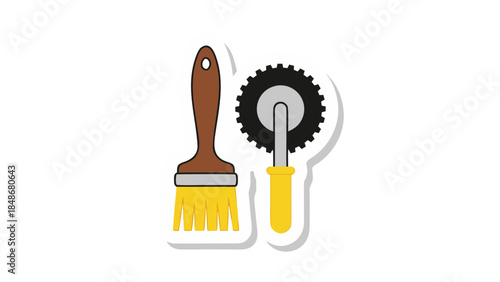 set of kitchen knives