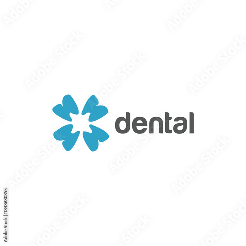 Dental Logo Vector Simple Tooth
