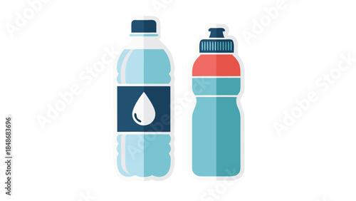 plastic bottle of water