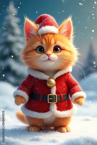 Ai simpatici animali vestiti da Babbo Natale 06