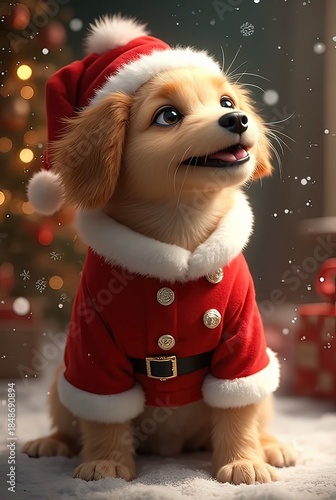 Ai simpatici animali vestiti da Babbo Natale 03