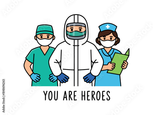 Medical Heroes in Protective Gear