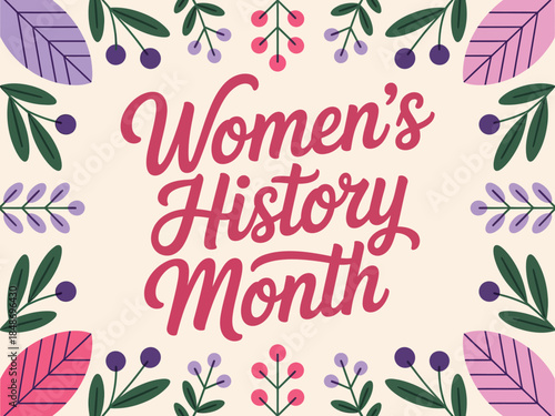 Women's History Month Celebration Background