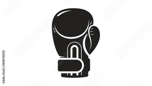 Stylized minimalist boxing glove icon representing combat sports and training enthusiasm