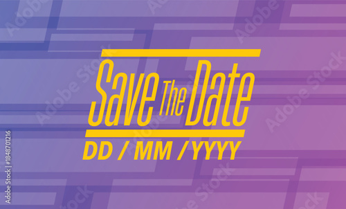 Save the date banner. Can be used for business, marketing and advertising. logo graphic design of event summit made for Technology and upcoming events