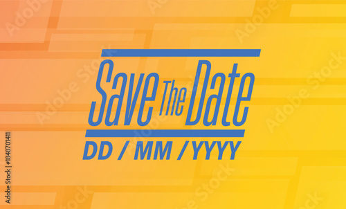 Save the date banner. Can be used for business, marketing and advertising. logo graphic design of event summit made for Technology and upcoming events