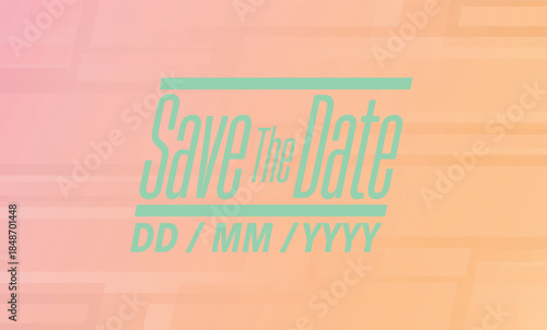 Save the date banner. Can be used for business, marketing and advertising. logo graphic design of event summit made for Technology and upcoming events