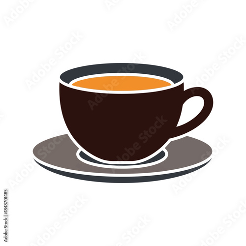 Stylish Coffee Cup Vector Illustration for Modern Designs, Perfect for Cafes, Menus, and Branding Projects