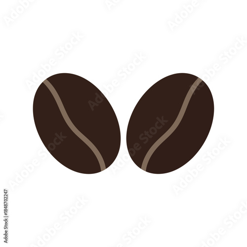 Coffee Beans Vector Illustration for Premium Drinks, Cafe Menus, and Graphic Design Projects