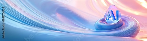 This image features a glowing 