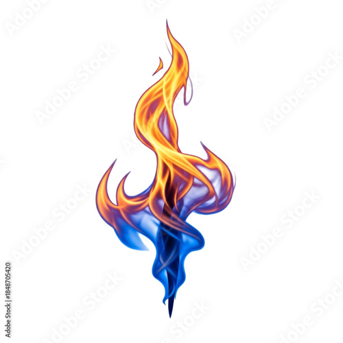 Colorful flaming flame illustration
