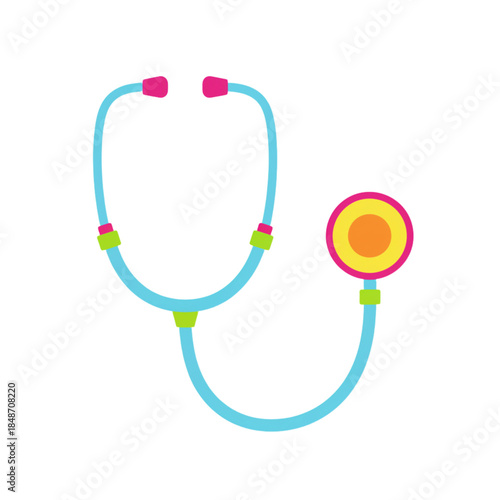 Doctor's Stethoscope Isolated on White Background - Healthcare Image