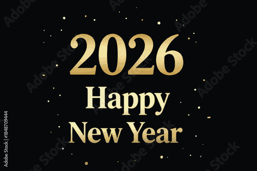  New Year Typography Design Vector