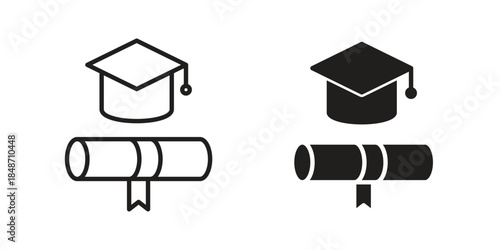 Degree icons collection. Line vector sign, symbol for web and mobile