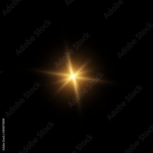 A vibrant orange sun shines through a space lens with a bright fire glow and star motion texture that captures the hot energy of an exploding red flame against the black night