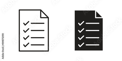 Exam icons collection. Line vector sign, symbol for web and mobile
