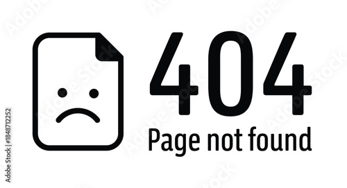 404 Error. Page not found banner. Error 404 page