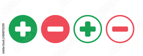 Green and Red Checkmark Symbols