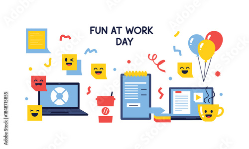 Creating a joyful and engaging atmosphere for a fun at work day celebration