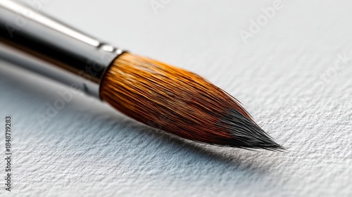 Paintbrush tip closeup