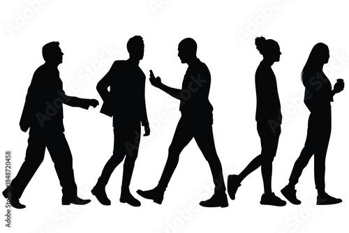 person walking Silhouette 