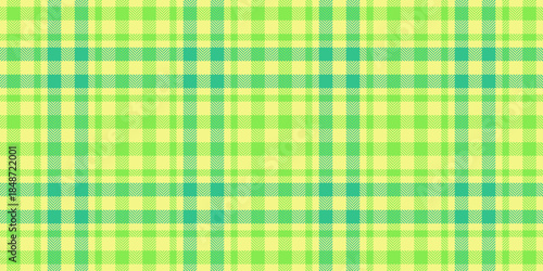 Scrap texture tartan textile, horizon fabric vector check. Silky plaid seamless pattern background in lime and green colors.