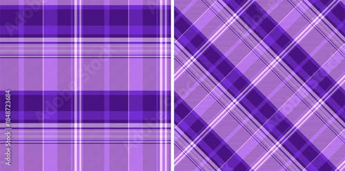 Textile background pattern of tartan check texture with a vector plaid seamless fabric. Set in cold colors for golf fashion essentials for the course.
