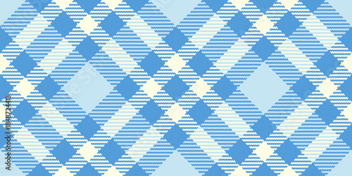 Stage pattern plaid texture, customize textile check seamless. Random background vector tartan fabric in light and cyan colors.