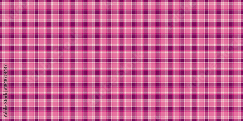Seasonal textile vector texture, periodic check pattern seamless. Romance plaid background fabric tartan in pink and light colors.