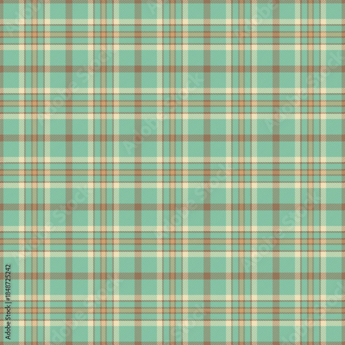 December texture vector pattern, scrapbook tartan plaid background. Dog tooth seamless check textile fabric in mint and pastel colors.