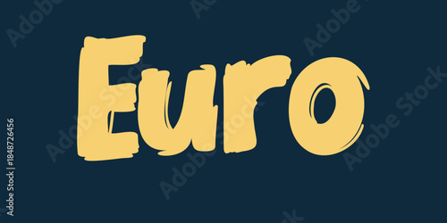 creative euro concept for finance design
