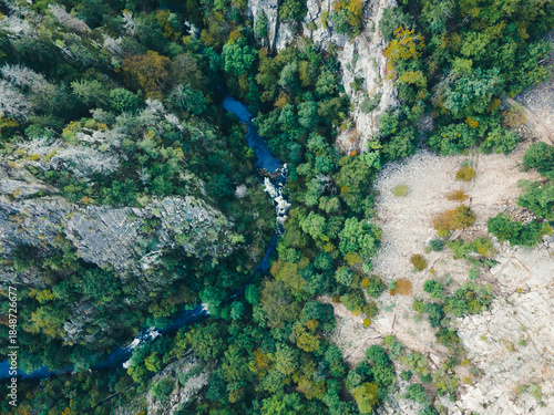 Cliffs and Rock Formations near the Hexentanzplatz in the Harz Mountains