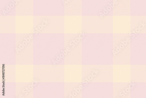 Usa texture vector textile, manufacture pattern check tartan. Bright fabric background seamless plaid in light and papaya whip colors.