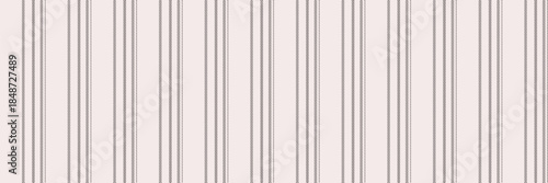 Outfit pattern texture textile, tile vector fabric lines. Couch vertical background stripe seamless in white and grey colors.