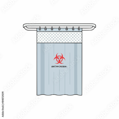 Antimicrobial Biohazard Medical Privacy Curtain for Hospital Safety