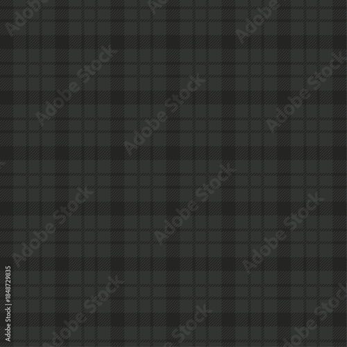 Dark gray and black plaid pattern background texture