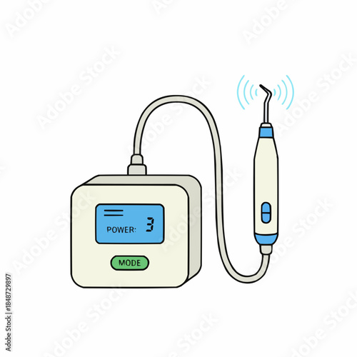 Professional Ultrasonic Dental Scaler and Plaque Removal Device