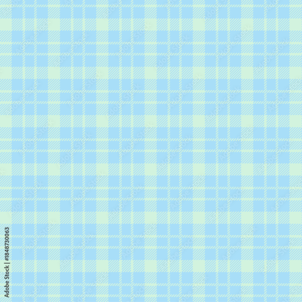 Fototapeta premium Soft blue and pale yellow plaid pattern background texture