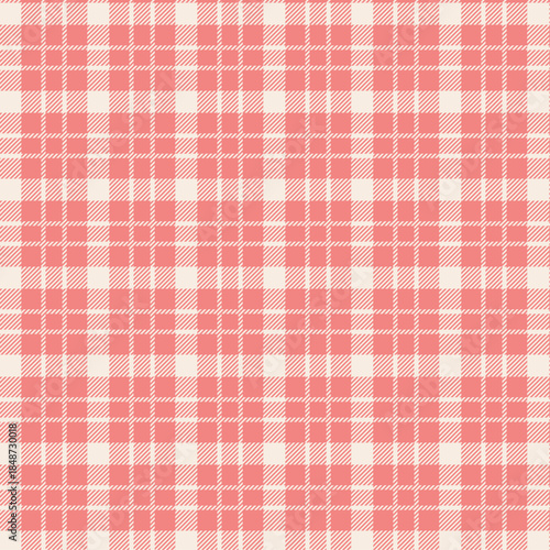 Vibrant pink and white plaid pattern for design projects