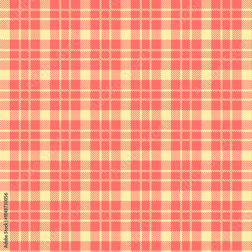Vibrant pink and yellow plaid pattern with dynamic texture