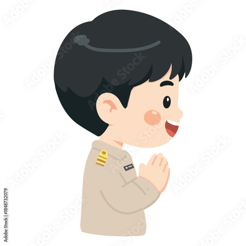 Illustration of Thai Government Official Greetings
