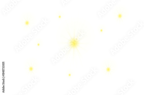 Yellow Lens Flare with Circular Optical Ring Effect, A sophisticated yellow light flare featuring a secondary translucent ring. Excellent for simulating camera lens reflections