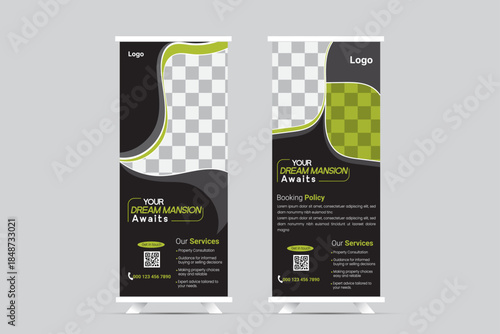 Real Estate Roll Up Banner Template, Dream Home Real Estate Roll Up Banner Template