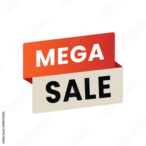 mega sale promo banner design
