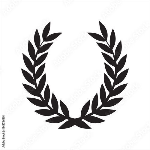 laurel wreath icon vector illustration