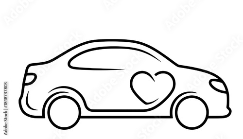 Automotive Car Line Art Vector Icons
