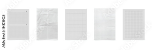 Paper texture background set with clean white surfaces and subtle material details.