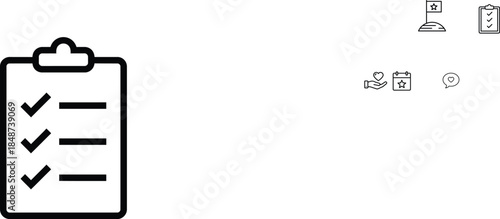 Clipboard with checklist and checkmarks